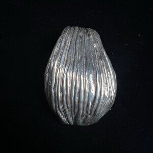 Vintage Or Paz Sterling Silver Statement Modernist 2.25" Long Pendant 17.6g